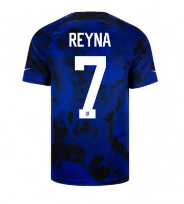 Stany Zjednoczone Giovanni Reyna #7 Koszulka Wyjazdowych MŚ 2022 Krótki Rękaw